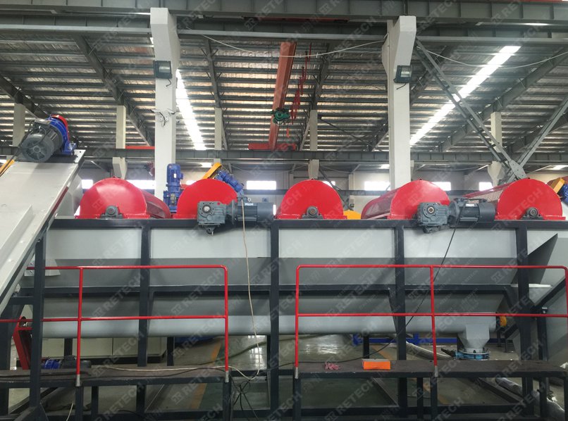 Post Consumer LLDPE Stretch Film Crushing Washing Squeezing Line