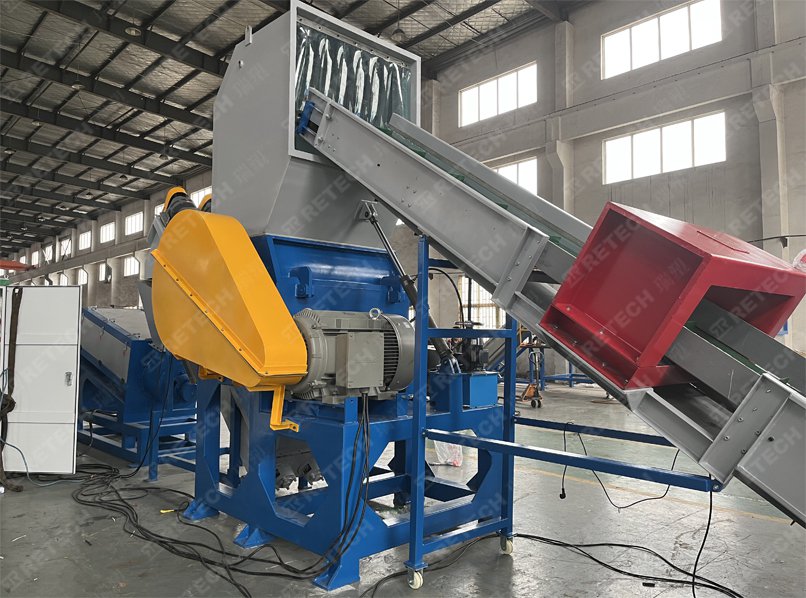 1000kg/hr LDPE LLDPE Film Crushing Washing Squeezing Recycling Production Line