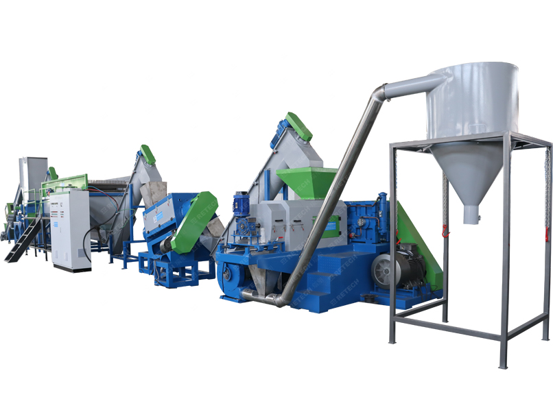 500kg/hr LDPE LLDPE Film PP Woven Bag Crushing Washing Squeezing Recycling Machine Plant